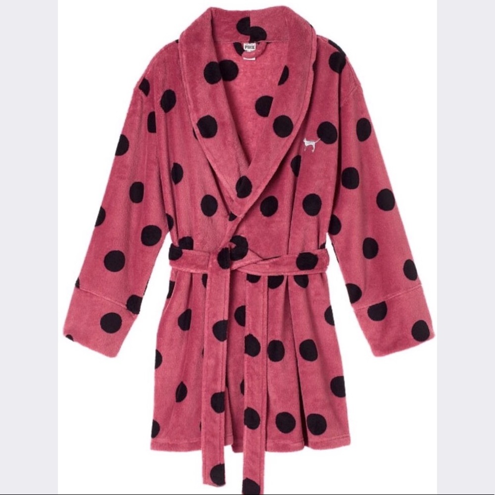 VS Pink Polka Dot Robe!💞